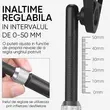 Oglinda bicicleta, scuter, motocicleta cu inaltime reglabila, HD, West Biking, diametru prindere 20-23 mm, rotire 360 grade, antireflex
