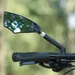 Oglinda bicicleta, scuter, motocicleta cu inaltime reglabila, HD, West Biking, diametru prindere 20-23 mm, rotire 360 grade, antireflex