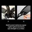 Oglinda bicicleta, MTB, BMX, scuter, motocicleta, HD, reglabila 360 grade, ajustabila, vizibilitate unghi larg, stanga