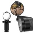 Oglinda retrovizoare laterala HD pentru biciclete, montare pe capatul ghidonului, rotatie 360, West Biking, negru