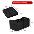 Organizator portbagaj auto, 58x35x30 cm, pliabil, spatios, negru