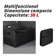 Organizator portbagaj auto, 58x35x30 cm, pliabil, spatios, negru