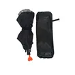 Parasolar retractabil tip umbrela 125 x 65 cm, pliabil, husa depozitare, poliester premium 210T, protectie ridicata UV, pentru parbriz auto, Roll Fast, argintiu cu maner portocaliu