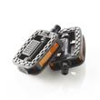 Pedale bicicleta Tour antiderapante, banda reflectorizanta, plastic, Fischer, negru, set 2 pedale
