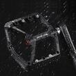 Pedale bicicleta MTB si de oras, cu crampoane, model lat, ergonomice, antiderapante, ultrausoare, impermeabile, rezistente la praf, rulment DU, 11.2 x 8.7 x 1.5 cm, otel si nylon, West Biking, negru, set 2 pedale