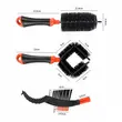 Perii pentru curatare bicicleta, janta, lant, sistem frana, West Biking, set 3