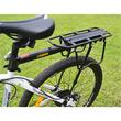 Portbagaj bicicleta MTB spate cu stop reflectorizant rosu, prindere pe tija, sarcina maxima 50 kg, 55 x 14.5 cm, aluminiu, kit montare inclus, West Biking, negru