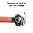 Portbagaj bicicleta MTB spate cu stop reflectorizant rosu, prindere pe tija, sarcina maxima 50 kg, 53 x 14 x 35.5 cm, aliaj aluminiu, kit montare inclus, negru