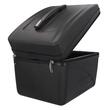 Portbagaj bicicleta cutie transport izolata termic, Fischer, volum 16 L, cu fermoar si incuietoare cu cifru, poliester negru