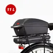 Portbagaj pentru bicicleta, tip cutie, plastic, Fischer, 11 L