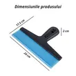 Racleta profesionala uscare exterior auto si geamuri cu lamela din silicon si maner