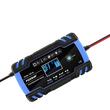 Redresor auto digital, incarcare baterii cu afisaj LCD, auto, moto, camion, Foxsur, 12V/8A, 24V/4A, 6Ah-150Ah, functie de reparare acumulator prin impulsuri, albastru cu negru