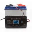 Redresor auto digital, incarcare baterii cu afisaj LCD, auto, moto, camion, Foxsur, 12V/8A, 24V/4A, 6Ah-150Ah, functie de reparare acumulator prin impulsuri, negru
