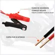 Redresor baterie auto digital cu afisaj LCD, auto si moto, Foxsur, 12V/5A, 4Ah-100Ah, functie de reparare acumulator prin impulsuri, galben cu negru