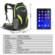 Rucsac bicicleta impermeabil, buzunar sistem hidratare, 15L, pliabil, 42 x 26 x 15 cm, West Biking, negru cu verde