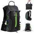 Rucsac bicicleta pliabil, ultra usor, impermeabil, buzunar sistem hidratare, 10L, West Biking, negru cu verde