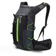 Rucsac bicicleta pliabil, ultra usor, impermeabil, buzunar sistem hidratare, 10L, West Biking, negru cu verde