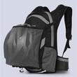 Rucsac drumetie, ciclism, ultra usor, impermeabil, buzunar sistem hidratare, material respirabil, suport casca, 16L, West Biking, negru cu gri
