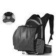 Rucsac drumetie, ciclism, ultra usor, impermeabil, buzunar sistem hidratare, material respirabil, suport casca, 16L, West Biking, negru cu gri