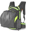 Rucsac drumetie, ciclism, ultra usor, impermeabil, buzunar sistem hidratare, material respirabil, suport casca, 16L, West Biking, negru cu verde