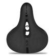 Sa bicicleta confortabila cu 2 stopuri reflectorizante rosu si galben pentru MTB, Silica gel, respirabila, anti-alunecare, impermeabila, rezistenta la socuri si uzura, 25 x 20 x 9 cm, plastic/PVC+otel, West Biking, negru