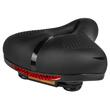 Sa bicicleta confortabila cu 2 stopuri reflectorizante rosu si galben pentru MTB, Silica gel, respirabila, anti-alunecare, impermeabila, rezistenta la socuri si uzura, 25 x 20 x 9 cm, plastic/PVC+otel, West Biking, negru