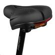 Sa bicicleta confortabila cu 2 stopuri reflectorizante rosu si galben pentru MTB, Silica gel, respirabila, anti-alunecare, impermeabila, rezistenta la socuri si uzura, 25 x 20 x 9 cm, plastic/PVC+otel, West Biking, negru