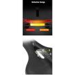 Sa bicicleta confortabila cu 2 stopuri reflectorizante rosu si galben pentru MTB, Silica gel, respirabila, anti-alunecare, impermeabila, rezistenta la socuri si uzura, 25 x 20 x 9 cm, plastic/PVC+otel, West Biking, negru