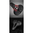 Sa bicicleta confortabila cu 2 stopuri reflectorizante rosu si galben pentru MTB, Silica gel, respirabila, anti-alunecare, impermeabila, rezistenta la socuri si uzura, 25 x 20 x 9 cm, plastic/PVC+otel, West Biking, negru