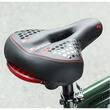 Sa bicicleta MTB cu stop reflectorizant rosu si spuma de memorie, ergonomica, impermeabila, rezistenta la socuri, 27.5 x 19.5 x 9 cm, poliuretan, West Biking, negru cu rosu