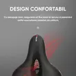 Sa bicicleta, spuma memorie, model lat, amortizare socuri, anti-alunecare, ergonomica, respirabila, banda reflectorizanta, impermeabila, potrivire universala inclusiv MTB