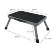 Scara pliabila cu o singura treapta, rulote, autobuz, casa, camping, Cartrend, 38 x 26 cm, greutate suportata max 150 Kg