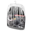 Semi husa scaun auto imitatie piele Ravenna, fixare cu benzi elastice, Walser, universala, neagra, 103 x 47 cm