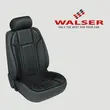 Semi husa scaun auto imitatie piele Ravenna, fixare cu benzi elastice, Walser, universala, neagra, 103 x 47 cm