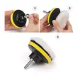 Set 11 piese polish auto profesional cu taler M14, discuri de burete si lana cu diametru 8 cm, conectare la bormasina autofiletanta