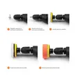 Set 11 piese polish auto profesional cu taler M14, discuri de burete si lana cu diametru 8 cm, conectare la bormasina autofiletanta