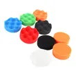 Set 11 piese polish auto profesional cu taler M14, discuri de burete si lana cu diametru 8 cm, conectare la bormasina autofiletanta