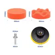 Set 11 piese polish auto profesional cu taler M14, discuri de burete si lana cu diametru 8 cm, conectare la bormasina autofiletanta