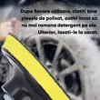 Set 22 piese polish auto profesional cu taler M14, discuri de burete si lana cu diametru 8 cm si 7.5 cm, conectare la bormasina autofiletanta