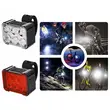 Set lumini bicicleta far si stop cu 6 LEDURI, fata si spate, 8 si 12 moduri de iluminare, 180 lumeni+ 25 lumeni, baterie 800 mAh + 500 mAh cu incarcare USB, potrivire universala inclusiv trotineta, scuter, bicicleta electrica, e-bike,rezistent la apa