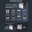 Set lumini bicicleta far si stop cu 4 LEDURI, fata si spate, 8 si 9 moduri de iluminare, 130 lumeni + 20 lumeni, baterie 500 mAh + 300 mAh cu incarcare USB, potrivire universala inclusiv trotineta, scuter, bicicleta electrica, e-bike,rezistent la apa