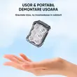 Set lumini bicicleta far si stop cu 6 LEDURI, fata si spate, 8 si 12 moduri de iluminare, 180 lumeni+ 25 lumeni, baterie 800 mAh + 500 mAh cu incarcare USB, potrivire universala inclusiv trotineta, scuter, bicicleta electrica, e-bike,rezistent la apa