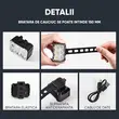 Set lumini bicicleta far si stop cu 6 LEDURI, fata si spate, 8 si 12 moduri de iluminare, 180 lumeni+ 25 lumeni, baterie 800 mAh + 500 mAh cu incarcare USB, potrivire universala inclusiv trotineta, scuter, bicicleta electrica, e-bike,rezistent la apa