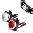 Set lumini bicicleta far si stop cu LED, fata si spate, 4 moduri de iluminare, 20 + 10 lumeni, baterie 500 mAh si incarcare USB, potrivire universala inclusiv trotineta, scuter, bicicleta electrica, e-bike