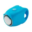 Sonerie bicicleta copii, mini, 120 dB, 4 tipuri de sunete, potrivire universala inclusiv trotineta, scuter, bicicleta electrica, e-bike, prindere ghidon, albastru