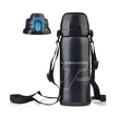Sticla de apa 800 ml portabila, 2 capete interschimbabile, curea transport, recipient termos pentru bauturi calde si reci, bidon de apa, pentru bicicleta, sport, drumetie, camping, inox