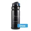 Sticla de apa 800 ml portabila, 2 capete interschimbabile, curea transport, recipient termos pentru bauturi calde si reci, bidon de apa, pentru bicicleta, sport, drumetie, camping, inox