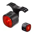Stop bicicleta inteligent cu senzor de frana, vibratii si lumina, 6 moduri iluminare LED, West Biking, incarcare USB, autonomie baterie max 60 ore, indicator baterie, plastic ABS, rezistent la apa, universal, negru