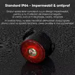 Stop bicicleta spate LED, 7 moduri de iluminare, 30 lumeni, baterie 300 mAh cu incarcare USB, potrivire universala inclusiv trotineta, scuter, bicicleta electrica, e-bike, rezistent la apa, lumina bicicleta spate
