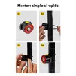 Stop bicicleta spate LED, 7 moduri de iluminare, 30 lumeni, baterie 300 mAh cu incarcare USB, potrivire universala inclusiv trotineta, scuter, bicicleta electrica, e-bike, rezistent la apa, lumina bicicleta spate